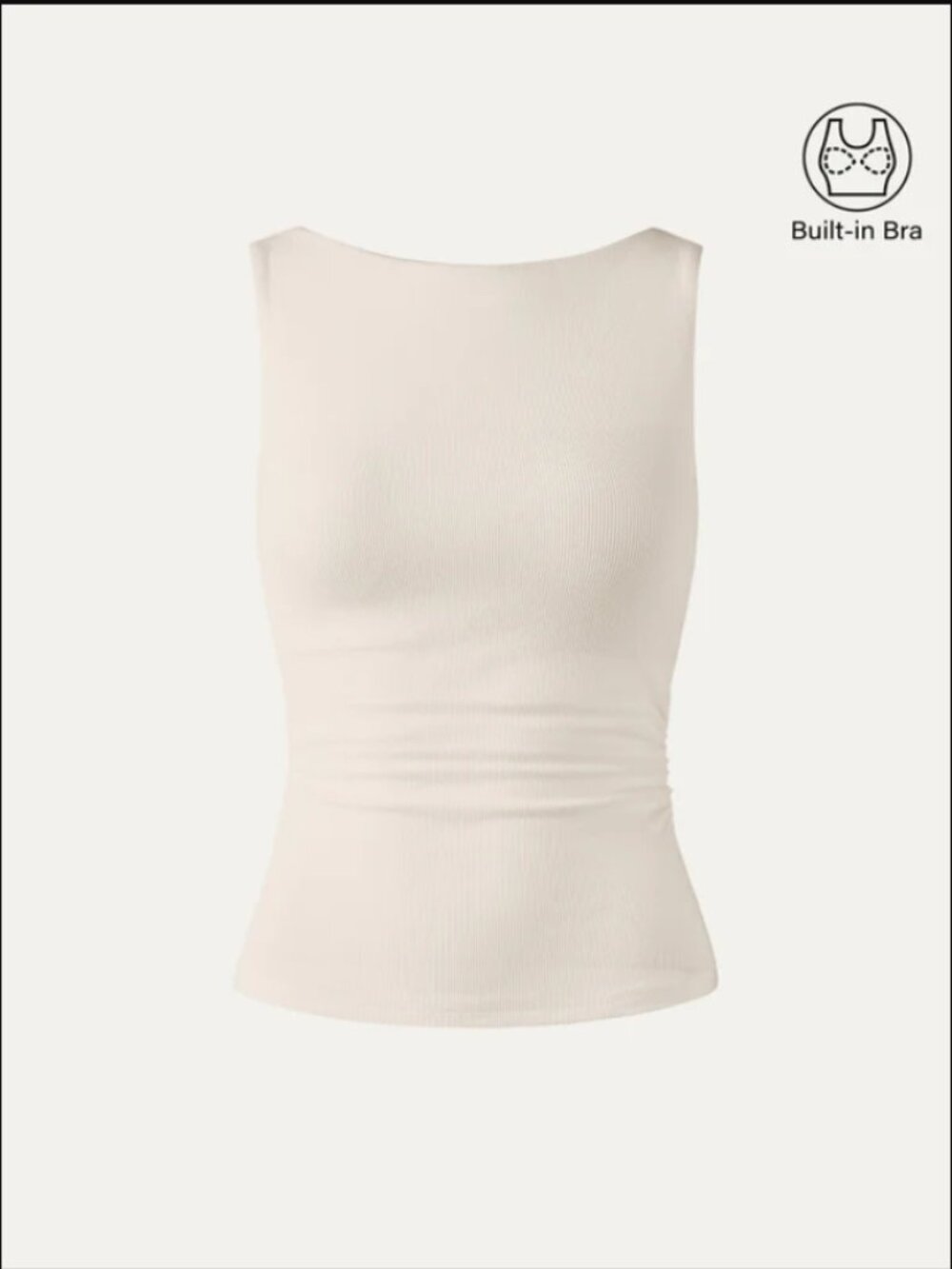 Elastic Open Back Bra Tank
